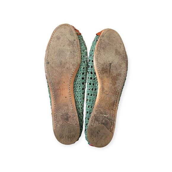 Prada SS2010 Limited Edition Woven Madras Leather Flats – Size 39 – Rare Box Set - Picture 8 of 14
